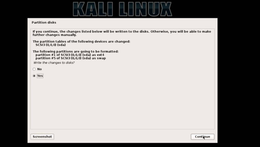 kALI LINUX INSTALLATION ON VMWARE